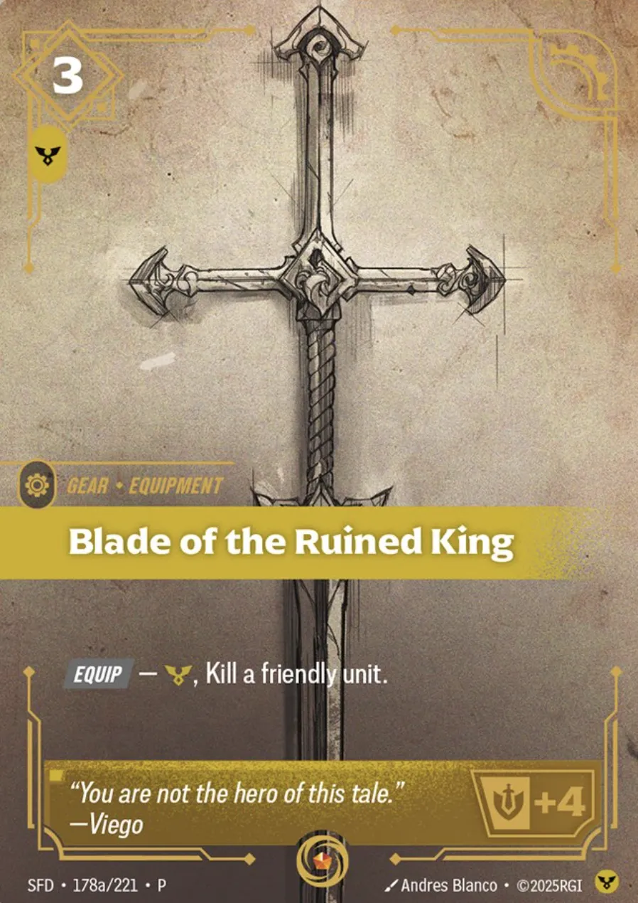 Blade of the Ruined King - SFD-178a-p - Promotional Cards - Riftbound card